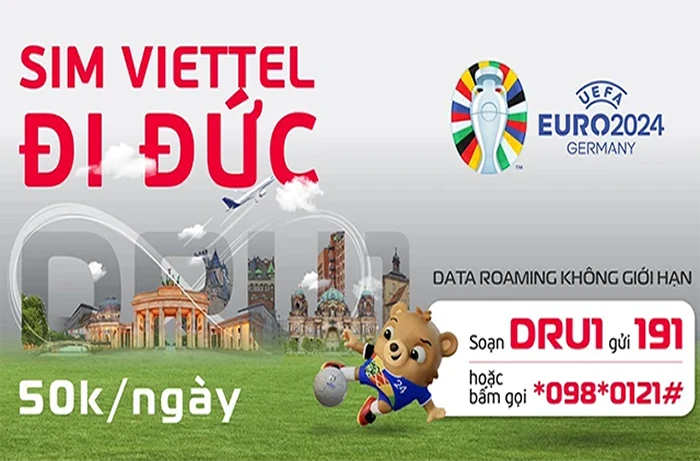 Viettel ưu đãi Data Roaming không giới hạn tại Đức nhân dịp UEFA EURO 2024 